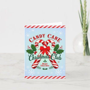 Candy Cane Christmas Card