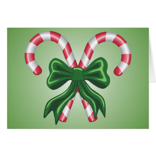 Candy Cane Christmas Card