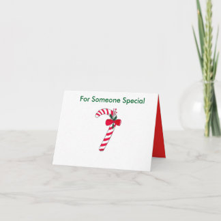 Candy Cane Christmas Card