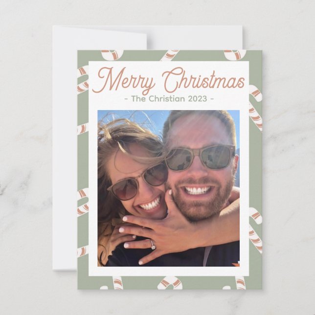 Candy Cane Christmas Card (Front)