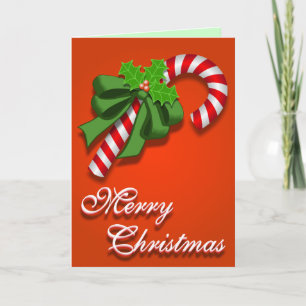 Candy Cane Christmas Card
