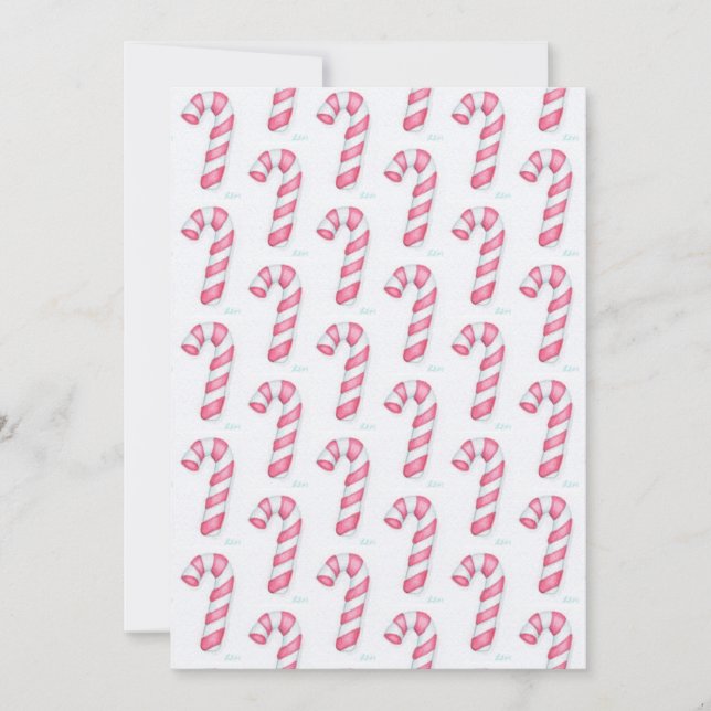 Candy Cane Christmas Cards (Front)