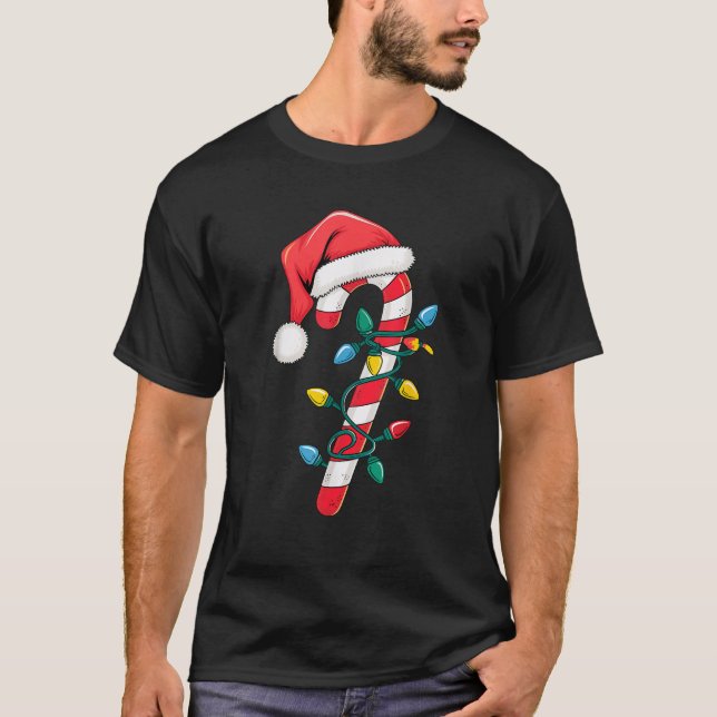 Candy Cane Christmas Costume  T-Shirt (Front)