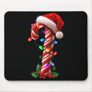 Candy Cane Christmas Design Boys Girls Kids Adults Mouse Mat