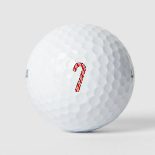 Candy Cane Christmas Drawing Golf Balls