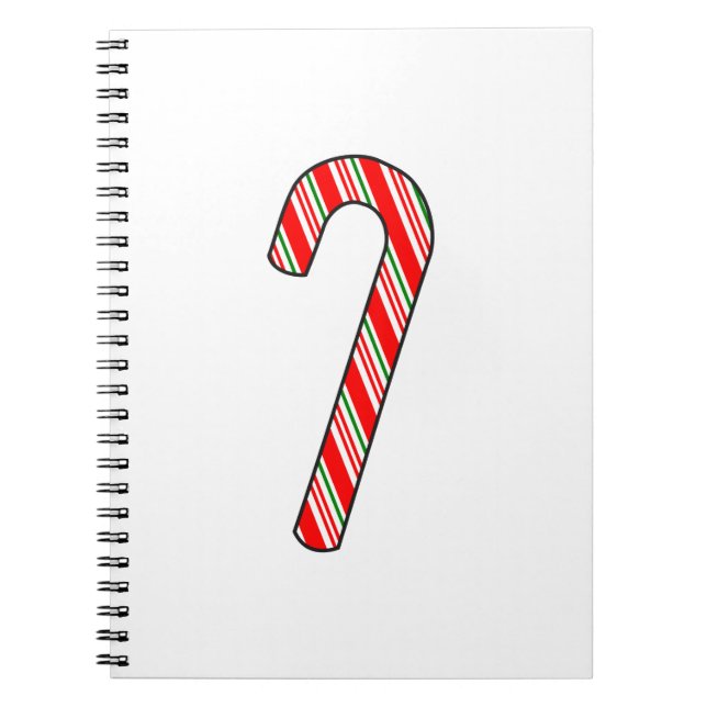 Candy Cane Christmas Drawing Notebook (Front)