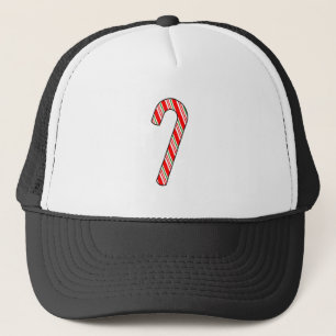 Candy Cane Christmas Drawing Trucker Hat