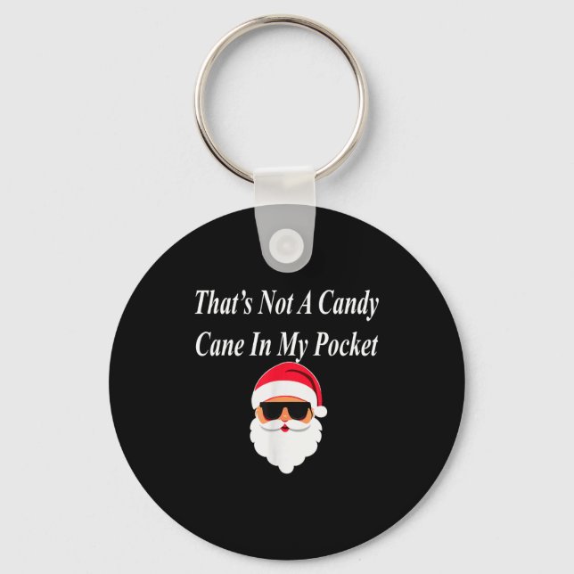 Candy Cane Christmas Funny Naughty Dirty Raunchy G Key Ring (Front)