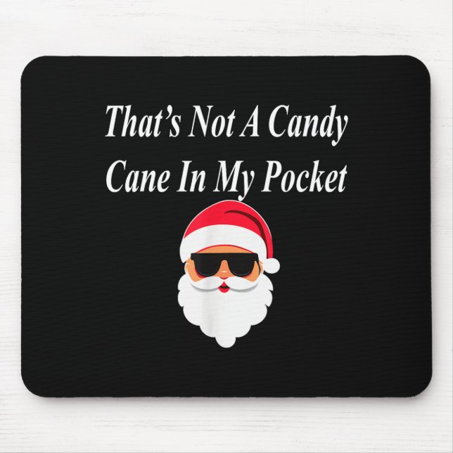 Candy Cane Christmas Funny Naughty Dirty Raunchy G Mouse Mat (Front)