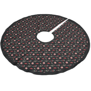 Candy Cane Christmas Holiday Brushed Polyester Tree Skirt