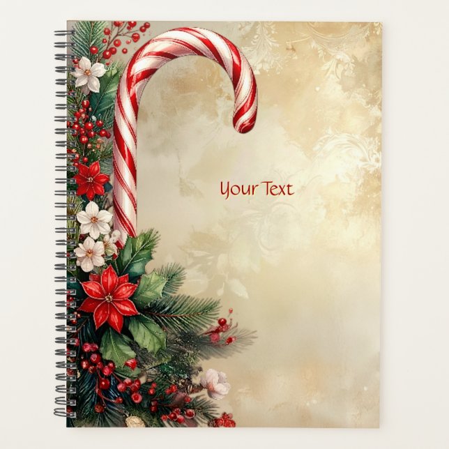 Candy Cane Christmas Holiday Planner (Front)