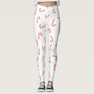 Candy Cane Christmas Leggings