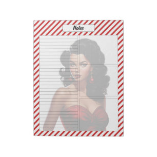 Candy Cane Christmas Notepad