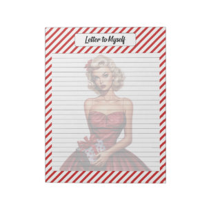 Candy Cane Christmas Notepad