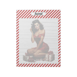 Candy Cane Christmas Notepad