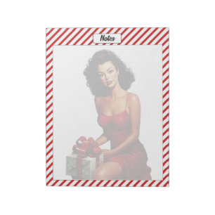 Candy Cane Christmas Notepad