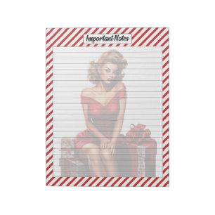 Candy Cane Christmas Notepad