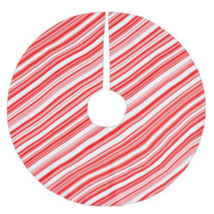 Candy Cane Christmas Peppermint 4Linda Brushed Polyester Tree Skirt