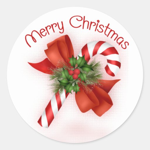 Image of Candy Cane Christmas Stickers