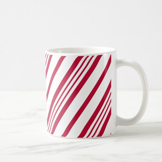 Candy Cane Christmas stripe Coffee Mug (Right)