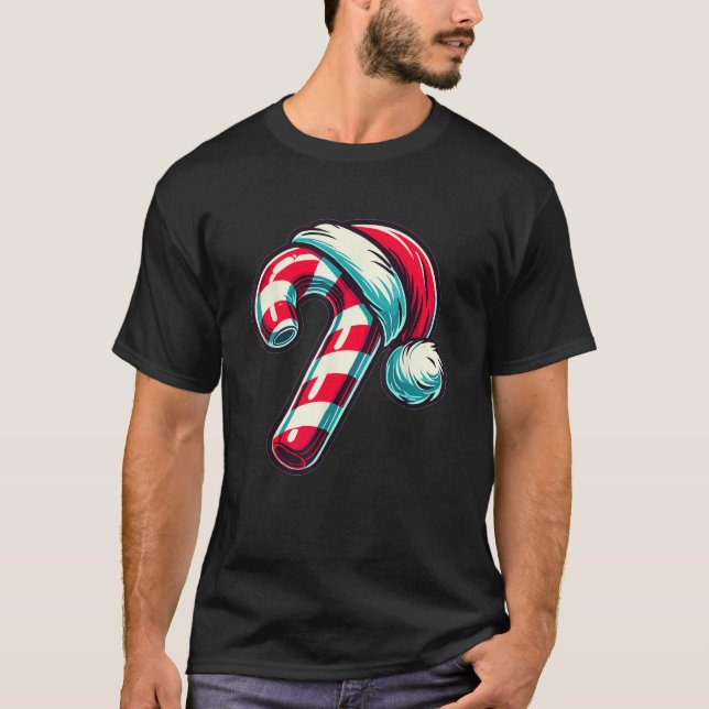 Candy Cane Christmas Sweets Xmas  T-Shirt (Front)