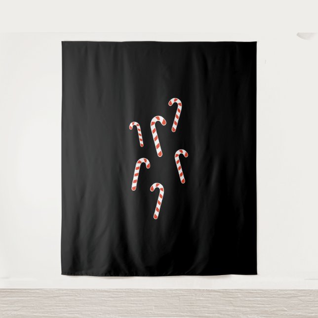 Candy Cane Christmas Tapestry (Front)