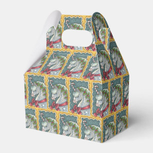 CANDY CANE CHRISTMAS UNICORN FAVOR GIFT BOX Repeat
