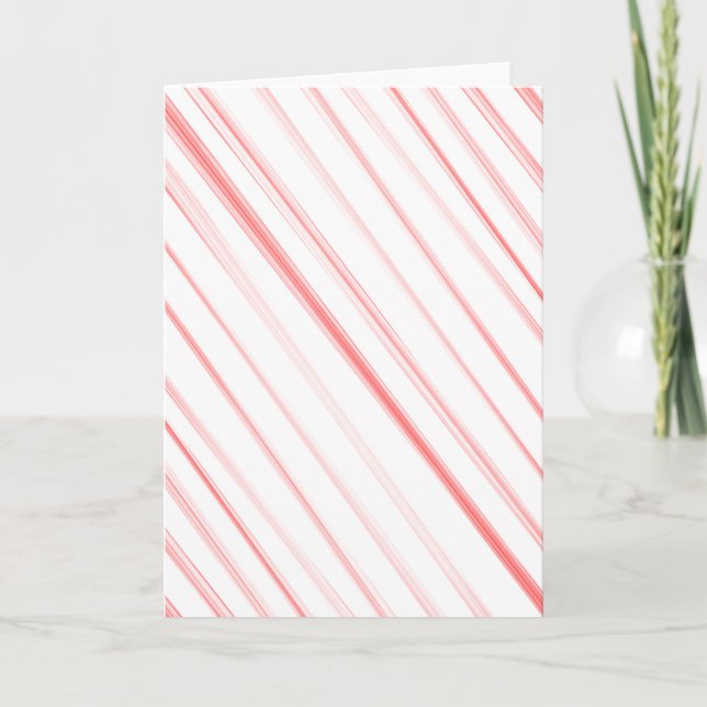 Candy Cane Christmas Wishes Folded Holiday Card (Front)