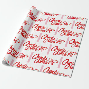 Candy Cane Christmas Wrapping Paper