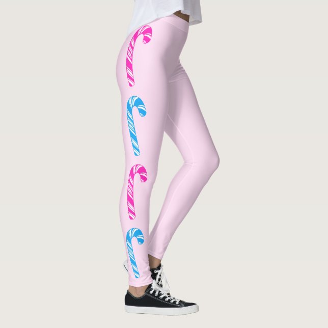 Candy Cane Column Leggings (Right)