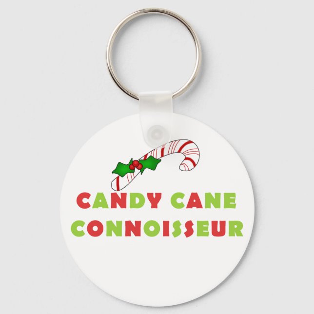 Candy Cane Connoissuer Tshirts and Gifts Key Ring (Front)