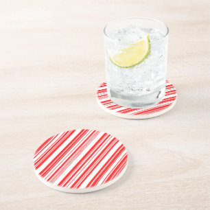 Candy Cane Cool Yule 4Anne Coaster
