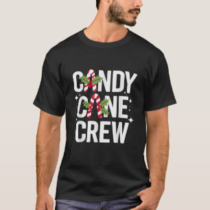 Candy Cane Crew Christmas Family Matching Xmas Paj T-Shirt