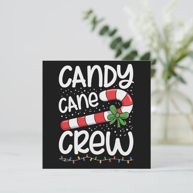 Candy Cane Crew Christmas Family Xmas Holiday  (Standing Front)