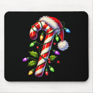 Candy Cane Crew Christmas Light Family Xmas Santa  Mouse Mat