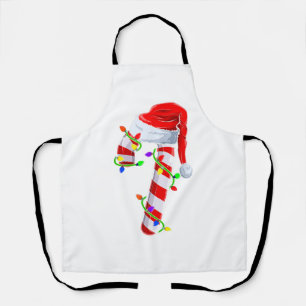 Candy Cane Crew Christmas Lights Family Matching X Apron