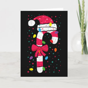 Candy Cane Crew Christmas Lights Family Matching X Card