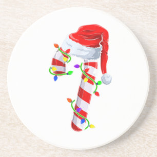 Candy Cane Crew Christmas Lights Family Matching X Coaster