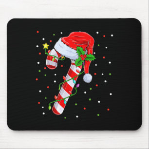 Candy Cane Crew Christmas Lights Family Matching X Mouse Mat