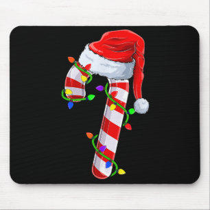 Candy Cane Crew Christmas Lights Family Matching X Mouse Mat