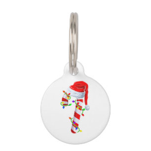 Candy Cane Crew Christmas Lights Family Matching X Pet Tag