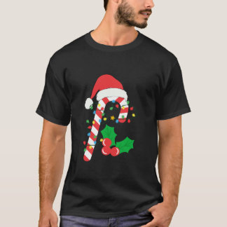 Candy Cane Crew Christmas Lights Family Matching X T-Shirt