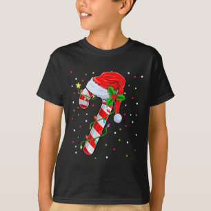 Candy Cane Crew Christmas Lights Family Matching X T-Shirt