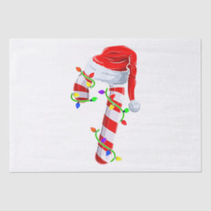 Candy Cane Crew Christmas Lights Family Matching X Tissue Paper