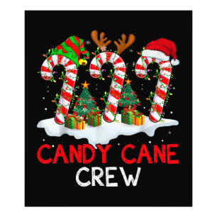 Candy Cane Crew Christmas Santa Elf Reindeer X-mas Photo Print