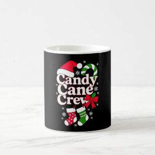 Candy Cane Crew Christmas Santa Hat Snowflake Coffee Mug