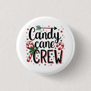 Candy cane crew Christmas snack Matching Cousins 3 Cm Round Badge