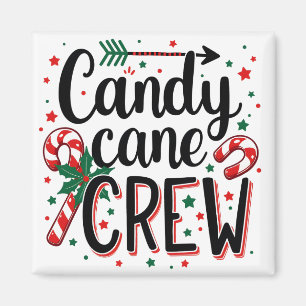 Candy cane crew Christmas snack Matching Cousins Magnet