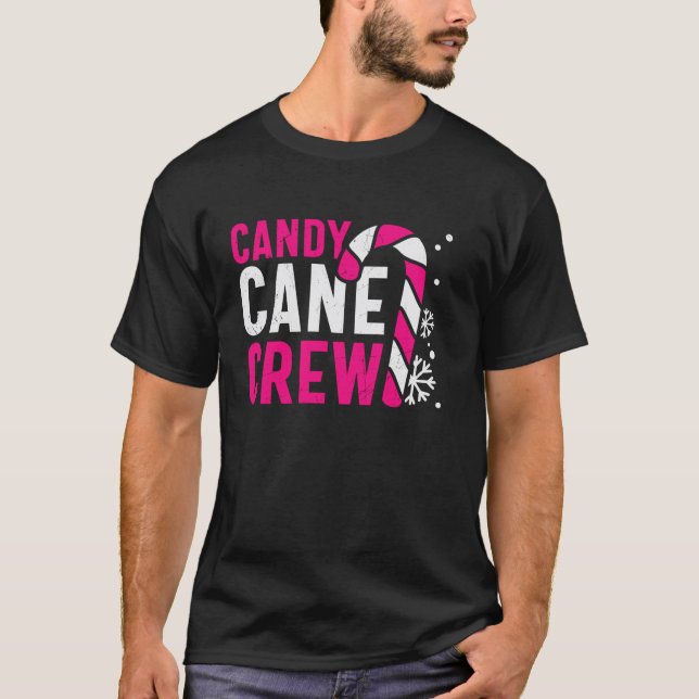 Candy Cane Crew Christmas Sweets Family Matching P T-Shirt (Front)