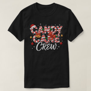Candy Cane Crew Christmas T-Shirt – Festive Red